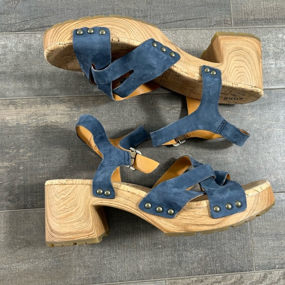 NEW Kork-Ease Tia Leather Platform Sandals - Picture 2 of 10